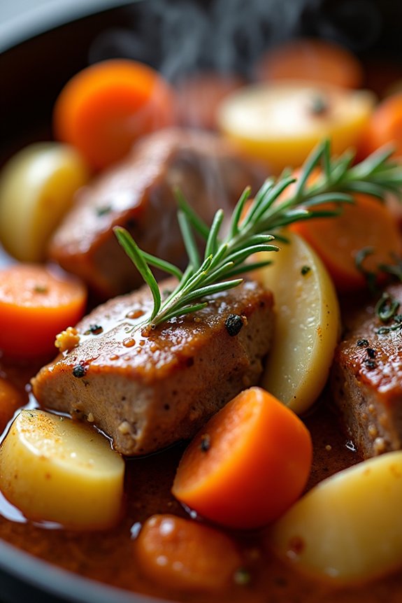 hearty pork apple stew