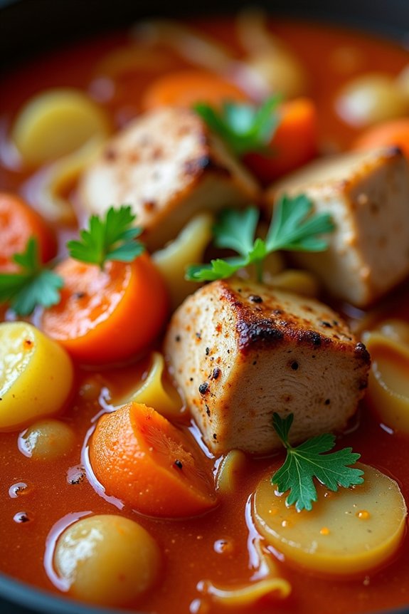 hearty pork cabbage stew