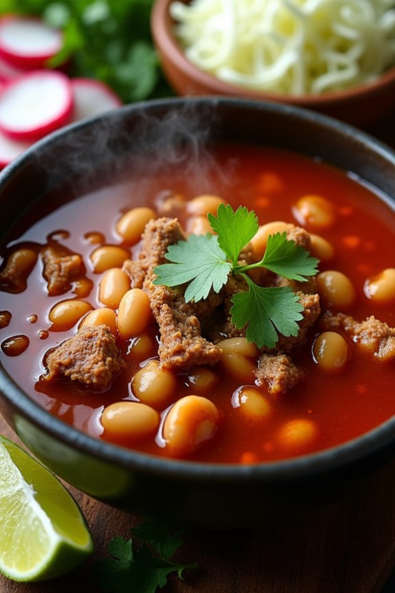 hearty pozole with beans