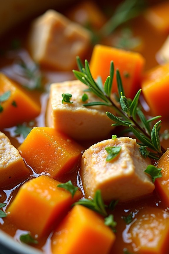 hearty pumpkin turkey stew