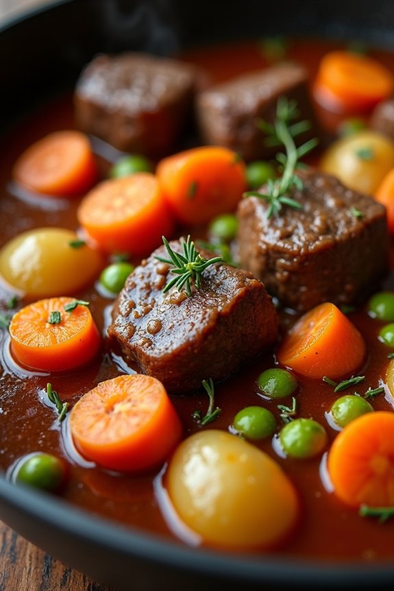 hearty red wine stew