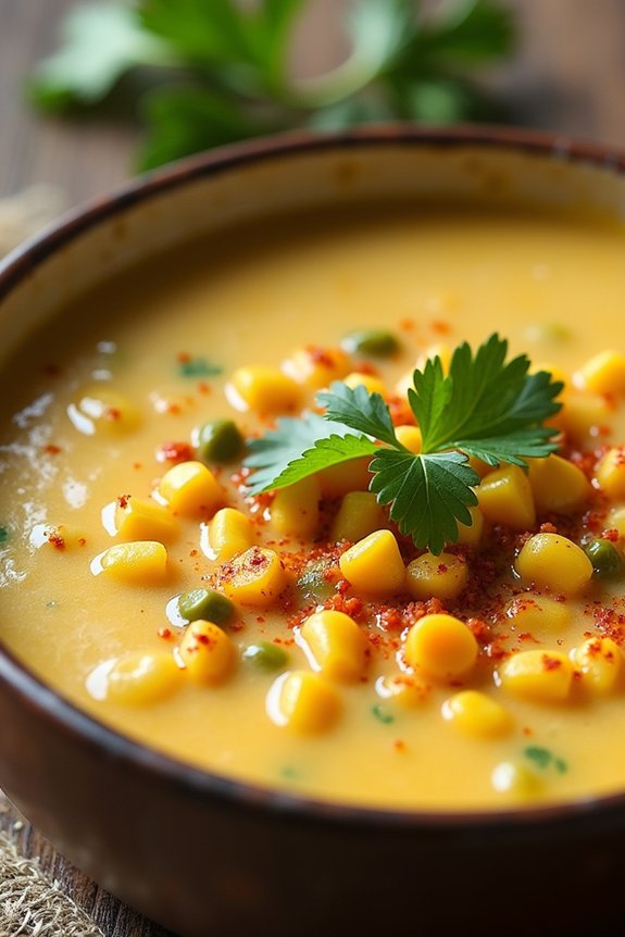hearty roasted corn chowder