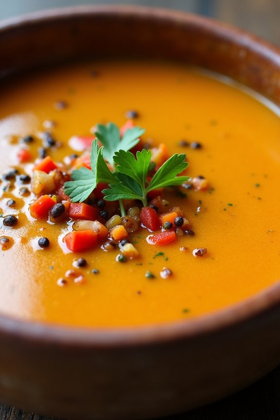 hearty roasted vegetable soup