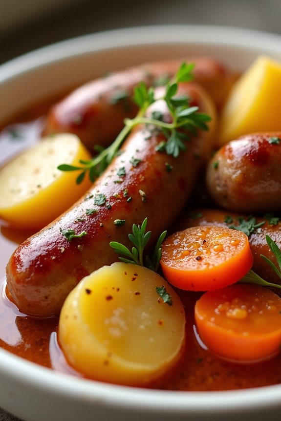 hearty sausage potato stew