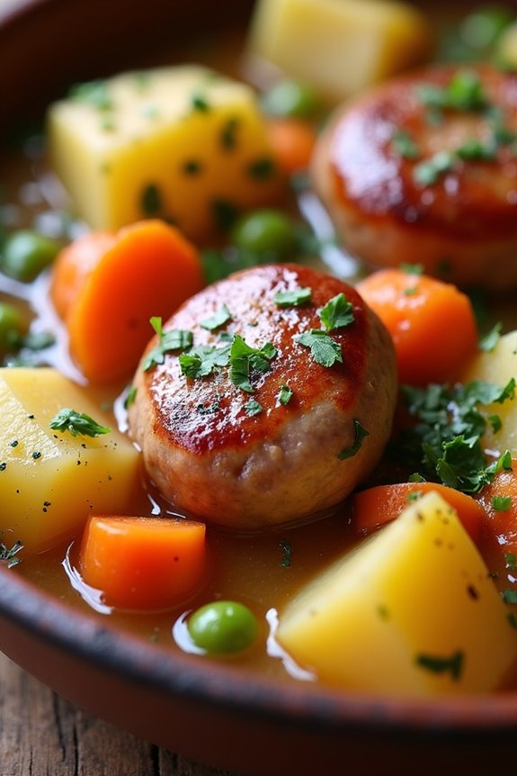 hearty sausage potato stew