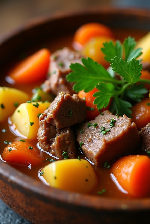 hearty savory beef stew