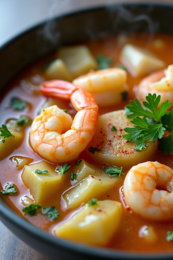 hearty seafood cabbage stew