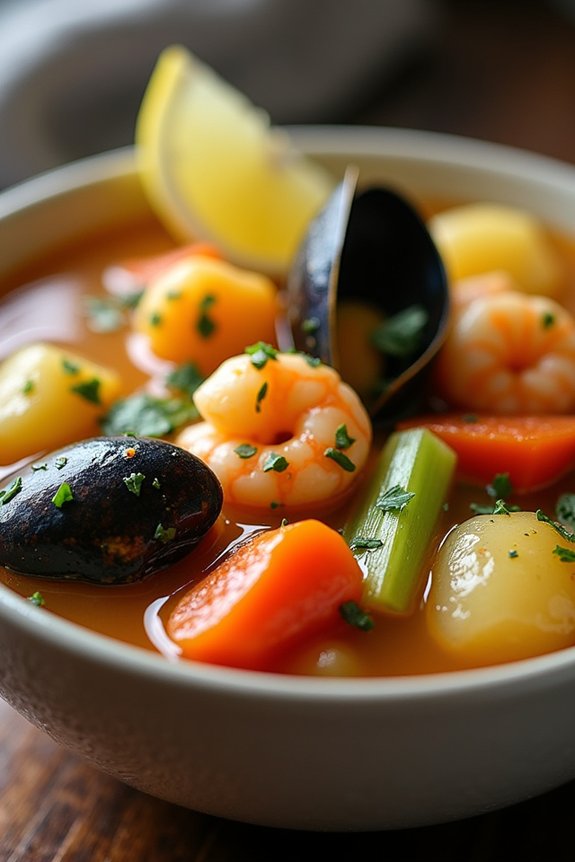 hearty seafood potato stew