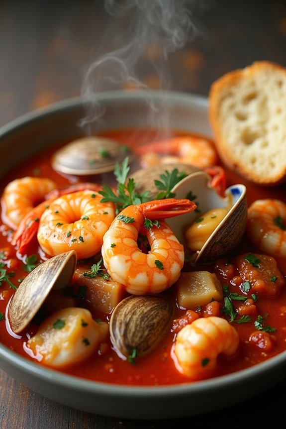 hearty seafood tomato stew