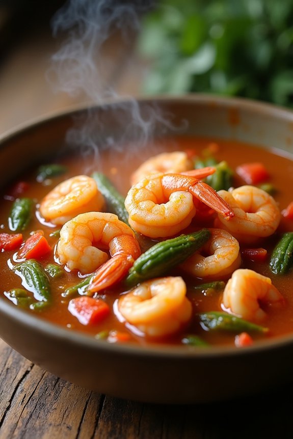 hearty shrimp and okra stew