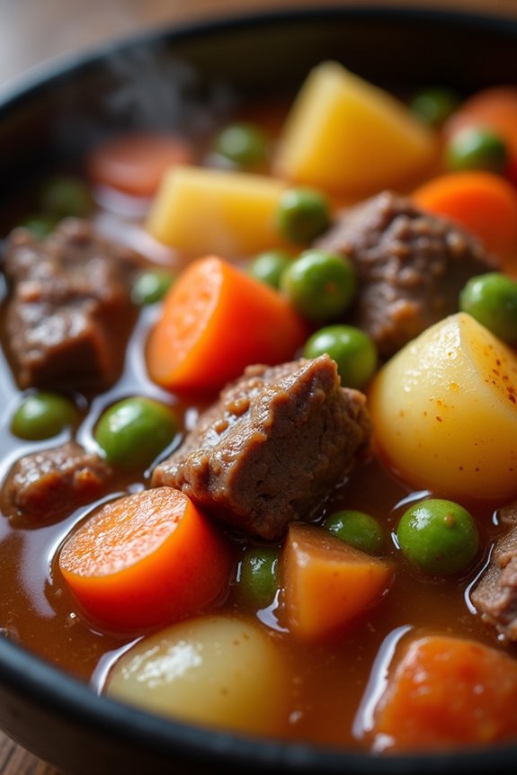 hearty slow cooked beef stew