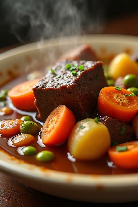 hearty slow cooked beef stew