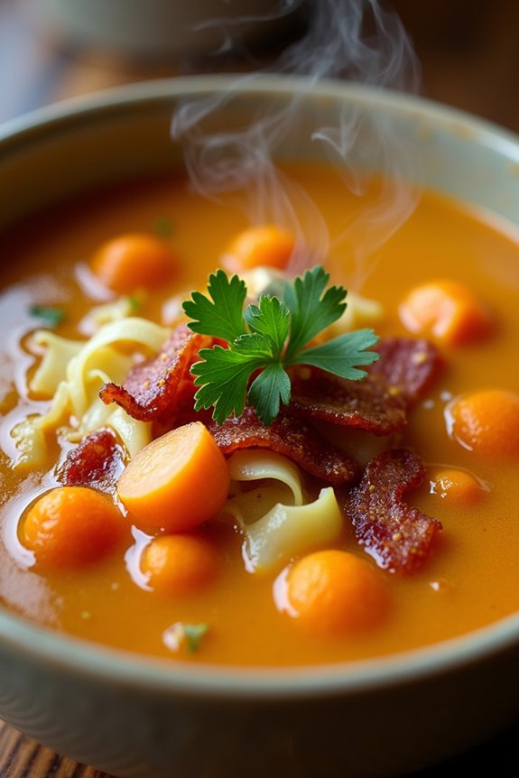 hearty smoky bacon soup