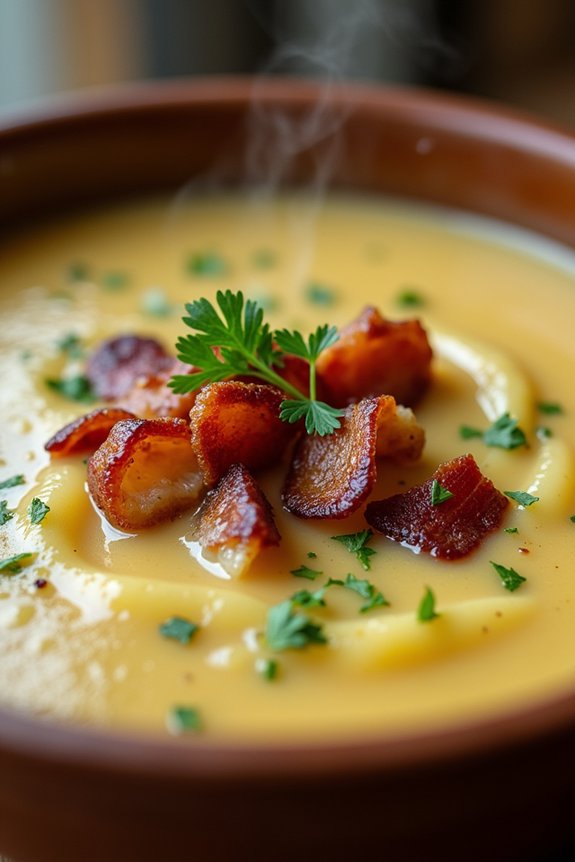 hearty smoky bacon soup