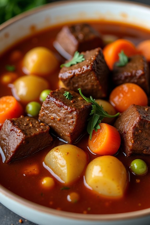 hearty smoky beef stew