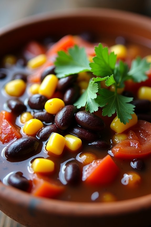 hearty smoky black bean stew