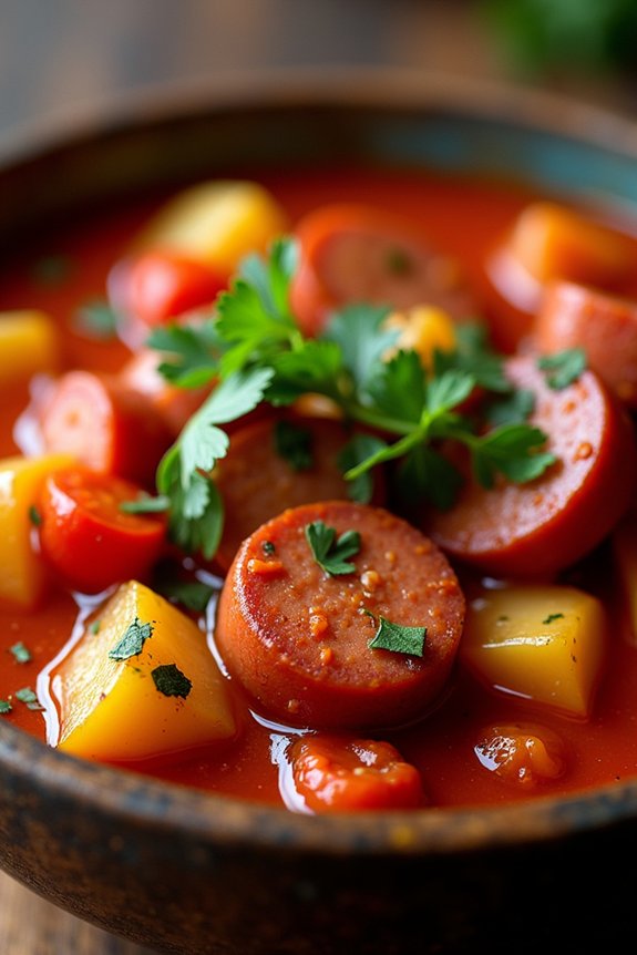 hearty smoky chorizo stew