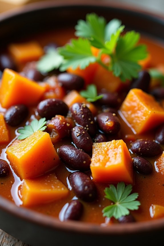 hearty southwestern black bean stew