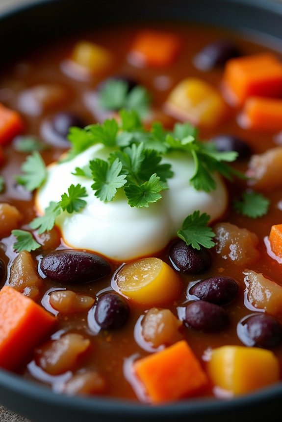 hearty spicy black bean soup