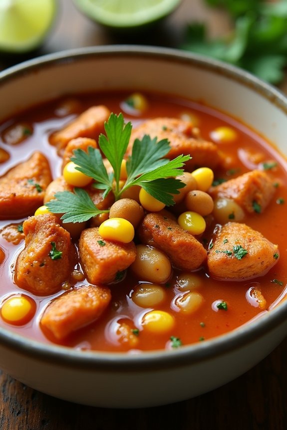 hearty spicy chicken chili
