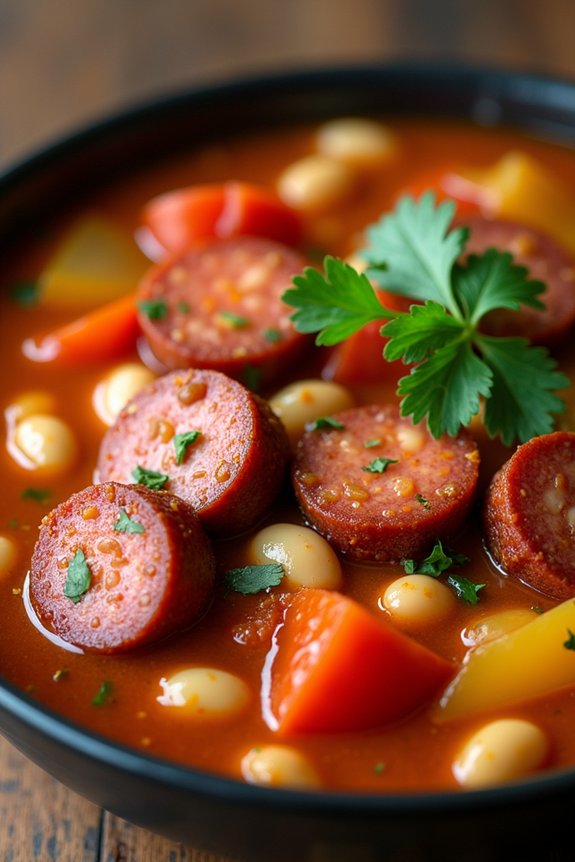 hearty spicy chorizo stew