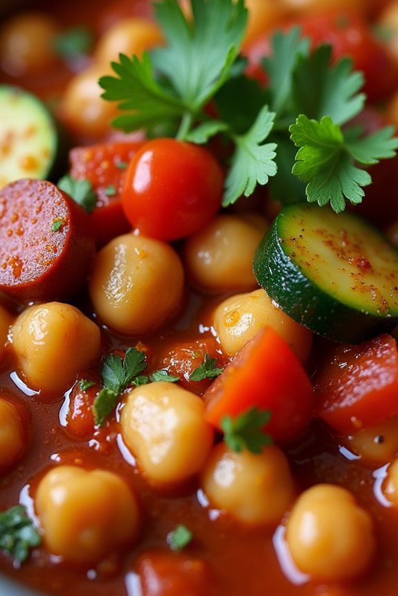 hearty spicy chorizo stew