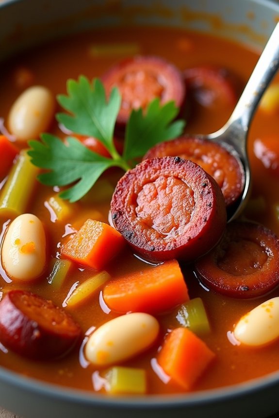 hearty spicy chorizo stew