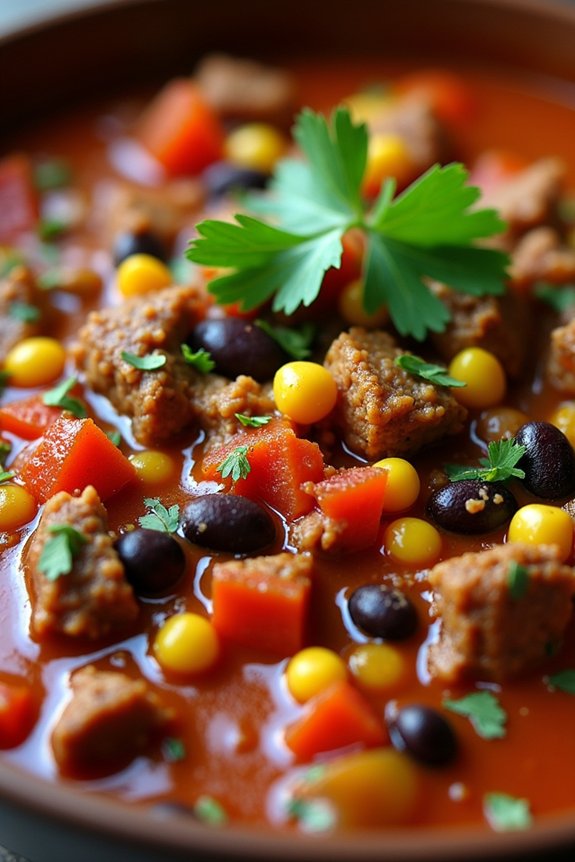 hearty spicy hamburger stew