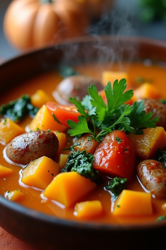 hearty spicy pumpkin stew