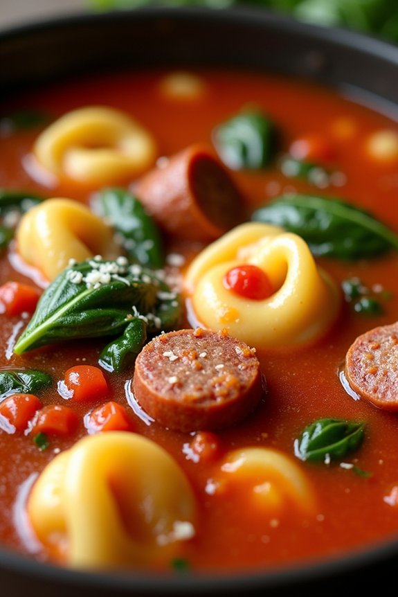 hearty spicy sausage soup