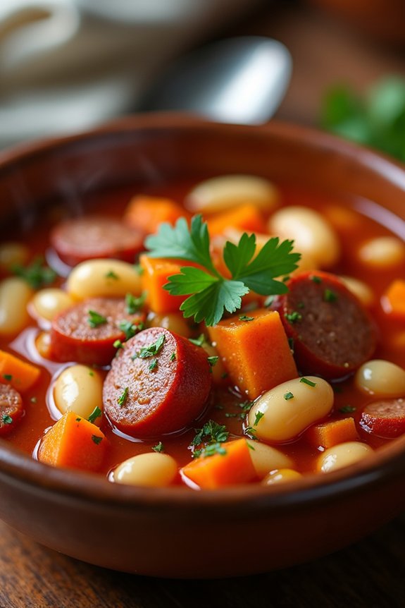 hearty spicy sausage stew