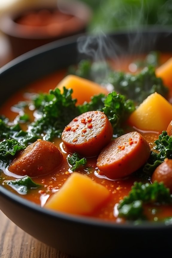 hearty spicy sausage stew