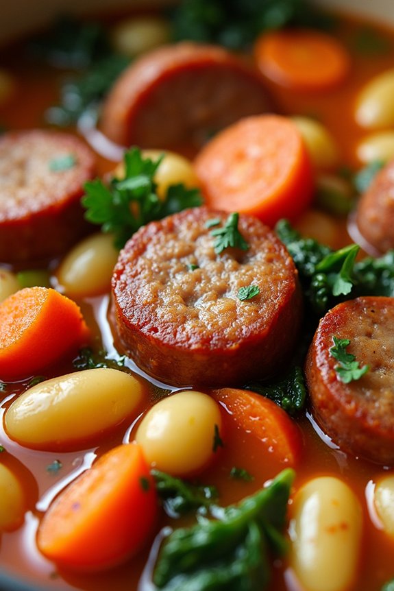 hearty spicy sausage stew