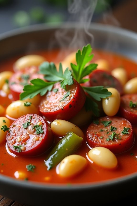 hearty spicy sausage stew