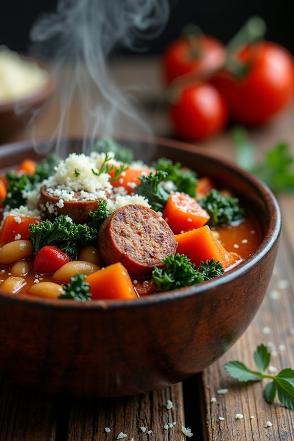 hearty spicy sausage stew