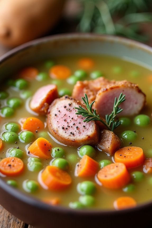 hearty split pea soup