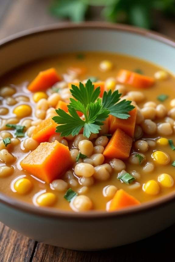 hearty sweet potato chowder