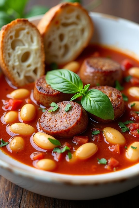 hearty tomato bean stew