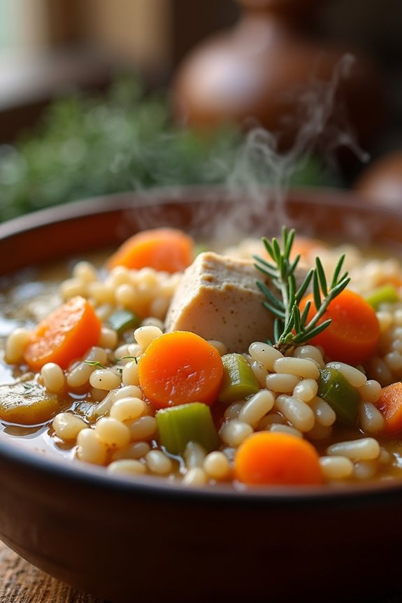 hearty turkey rice stew