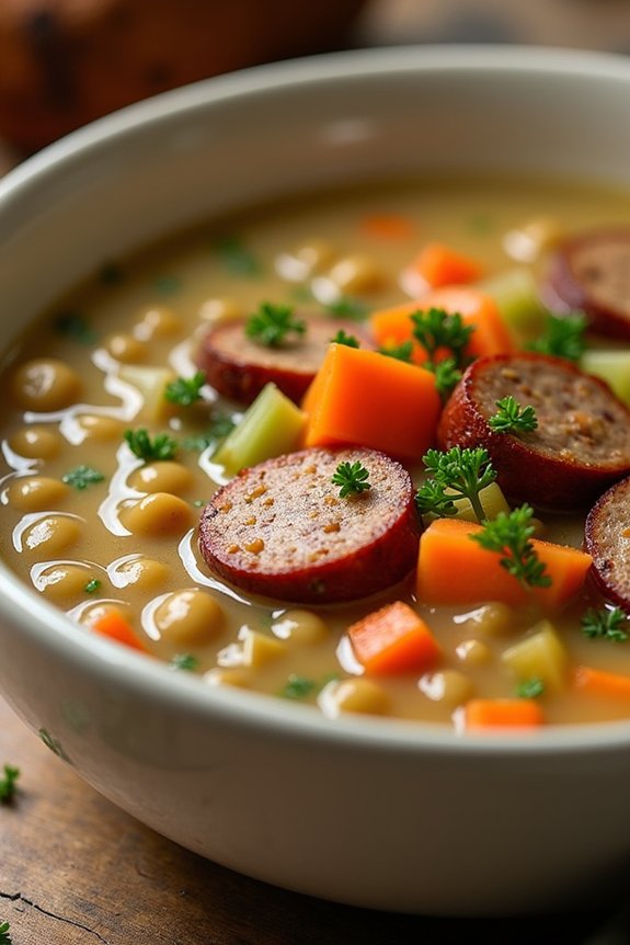 hearty turkey sausage soup