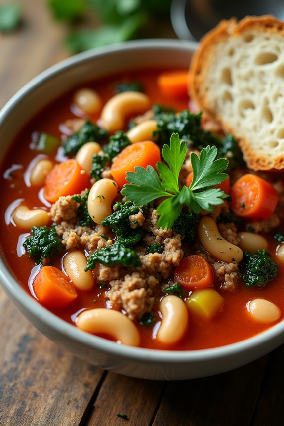 hearty turkey white bean stew