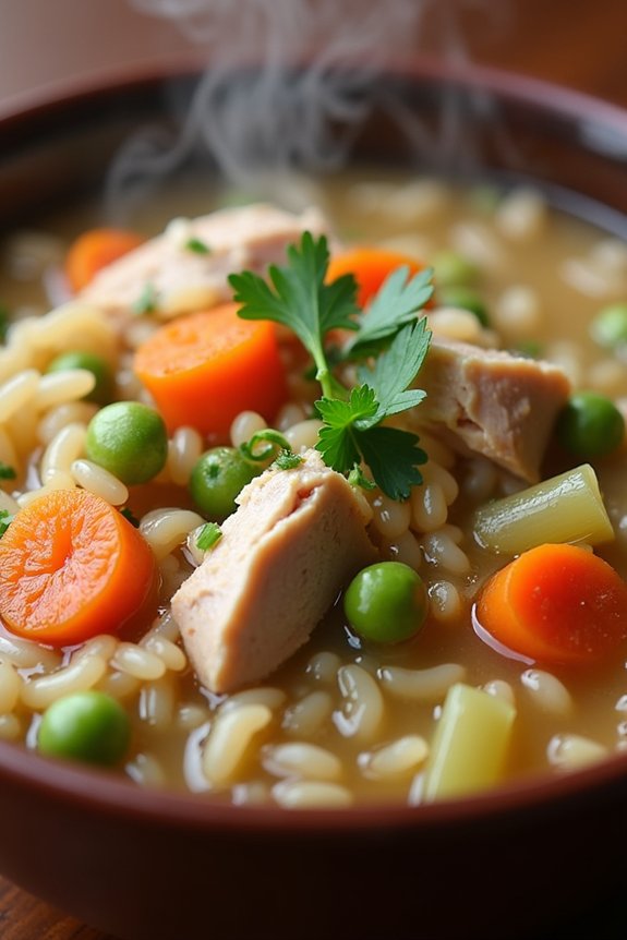 hearty turkey wild rice stew