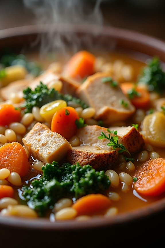 hearty turkey wild rice stew