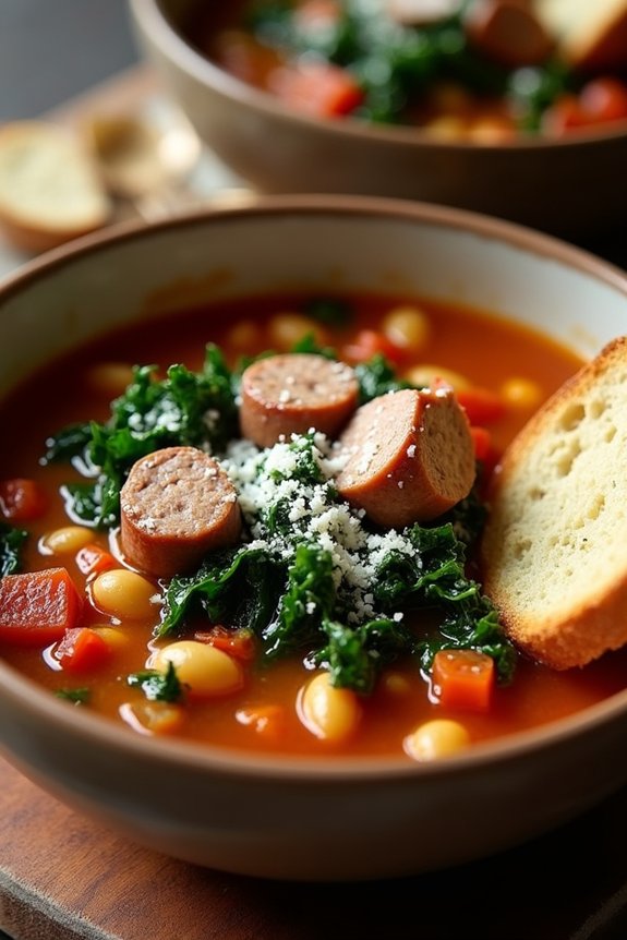 hearty tuscan sausage stew
