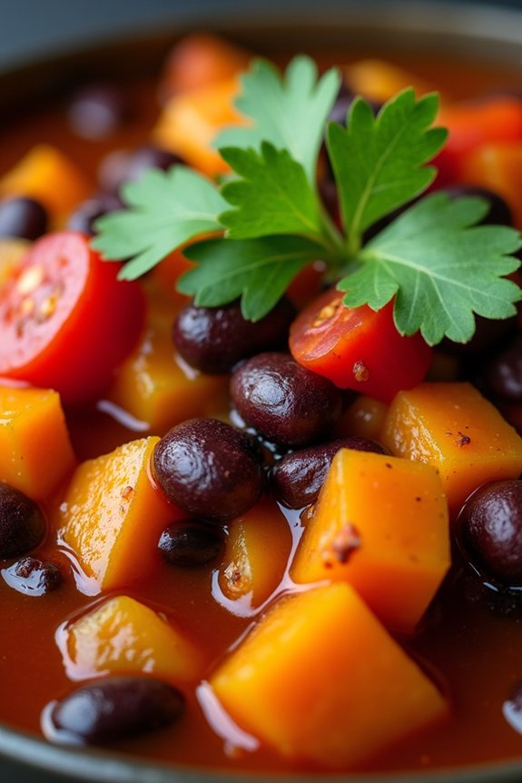 hearty vegan black bean stew
