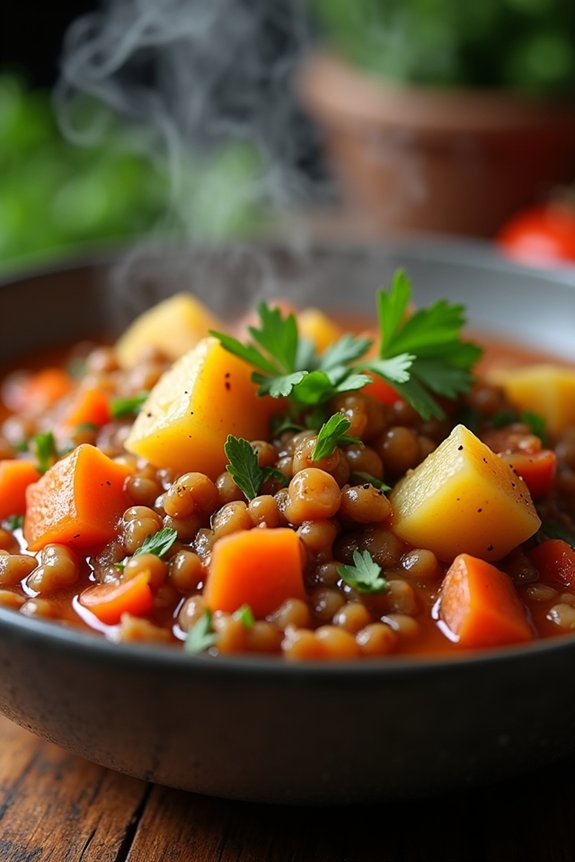 hearty vegan lentil stew