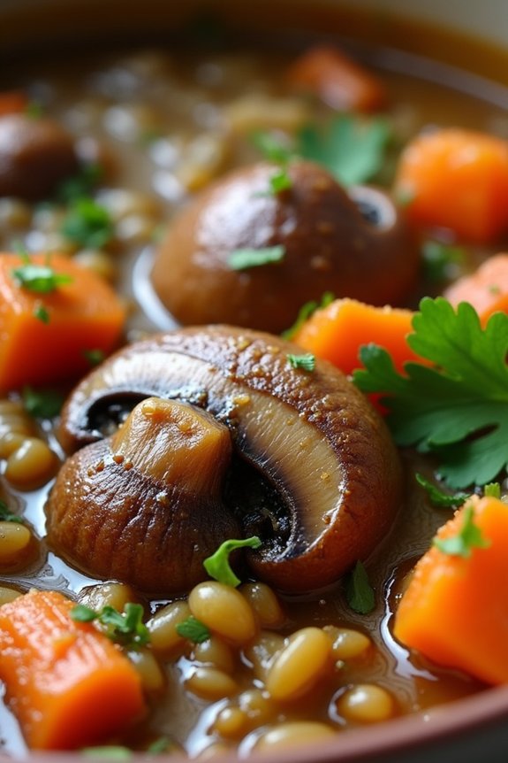 hearty vegan mushroom stew