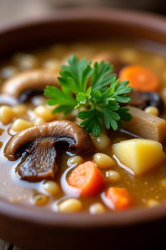hearty vegan mushroom stew