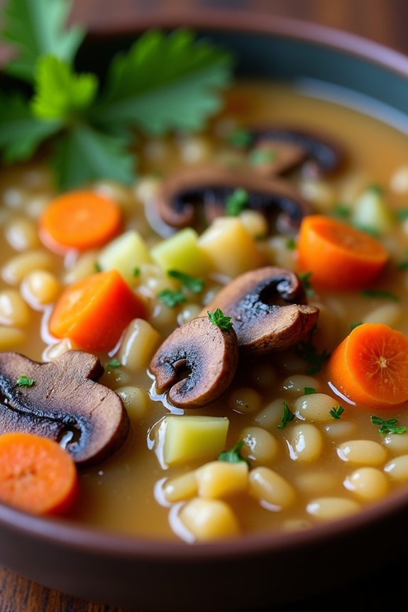 hearty vegan mushroom stew