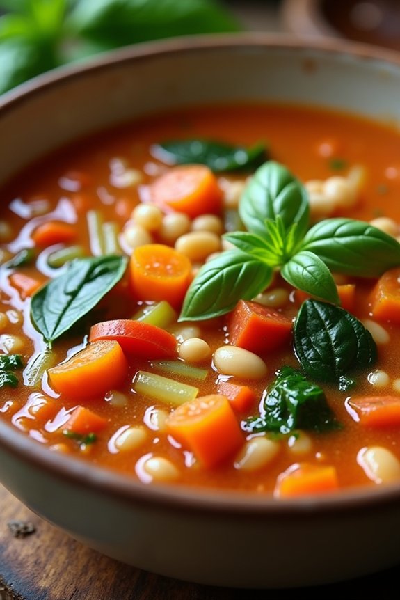 hearty vegan white bean soup